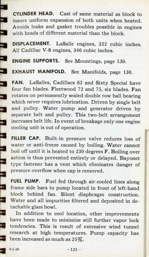 1940 Cadillac LaSalle Data Book Page 44